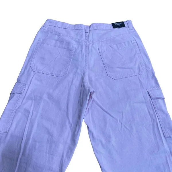 NEW Divided 90's Baggy Denim Jeans‎ Womens Size 12 Light Pink wash Wide Leg Y2K - Image 3