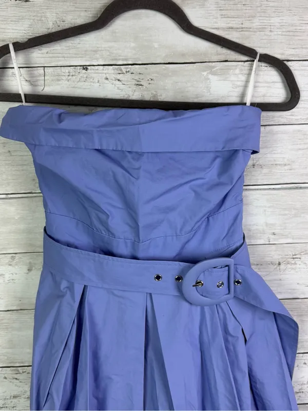 Lulus Trendsetting Choice Periwinkle Strapless Midi Dress With Pockets Size XS - Image 4