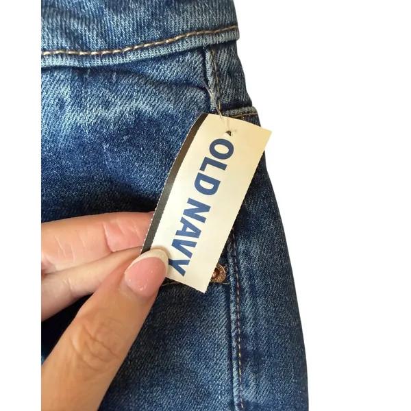 Old Navy OG Straight Jeans Women 18 Blue NWT High Rise Secret Slim Pockets Denim - Image 7