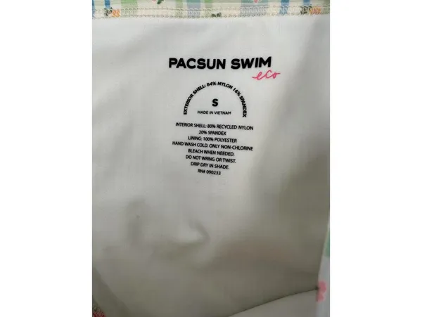 Pacsun Floral Plaid Demi High Cut Bikini Bottom & Demi Triangle Bikini Top NWT S - Image 6