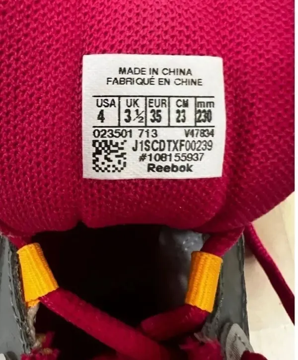Reebok SmoothFlex Women Size 5 Gray Running Shoes Sneakers Low-Top Lace Up - Image 8