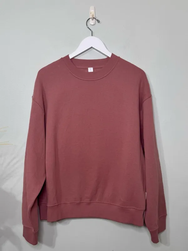 Lululemon Women’s Steady State Oversized Crew Sweatshirt Red Clay Large NWT - Image 4