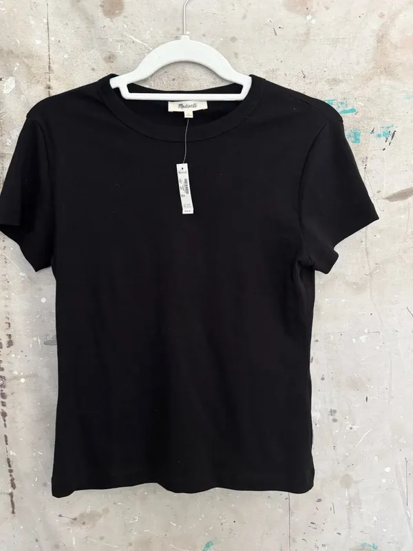Madewell the '90s Crewneck Tee in Compact Cotton - Image 2