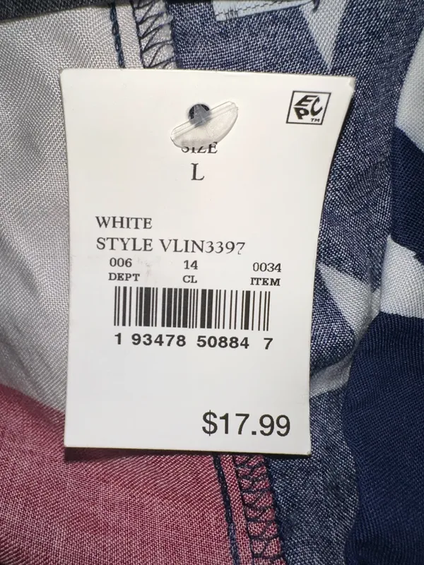 Fifth Sun Navy, White & Red Patriotic Tie-Front Vest - Image 4