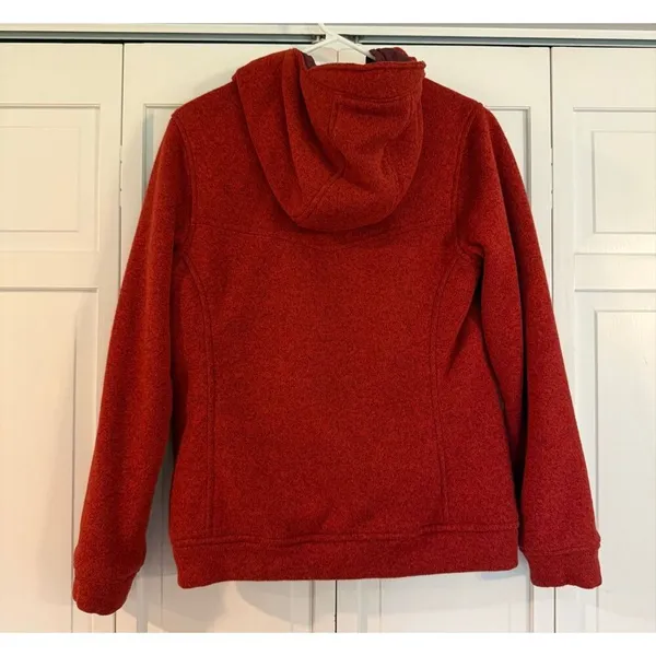 Patagonia red better sweater insulated full zip hooded sweater jacket M - Image 4