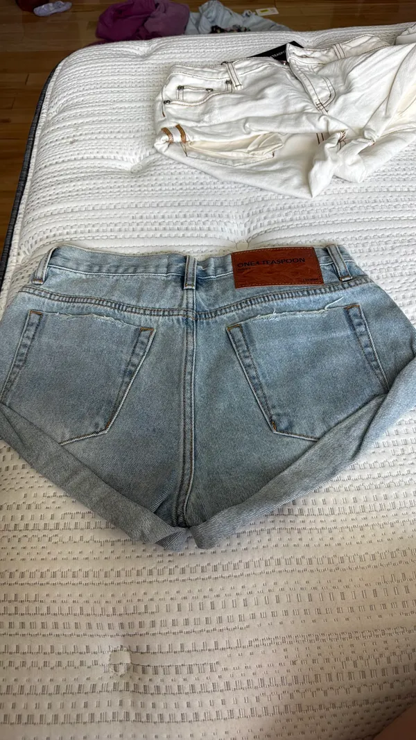 One Teaspoon NWT Denim Shorts 25 Blue - Image 6