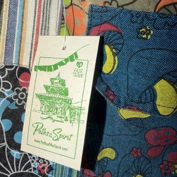Paths‎ Of The Spirit Mushroom Patchwork Overalls nWT - Image 4