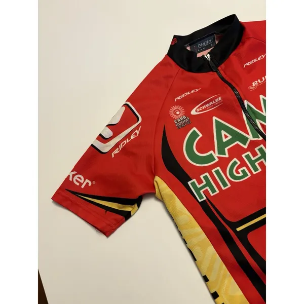 Nalini Camp Highland Cycling Jersey Men's Small Red Yellow Full Zip Bike Team - Image 3