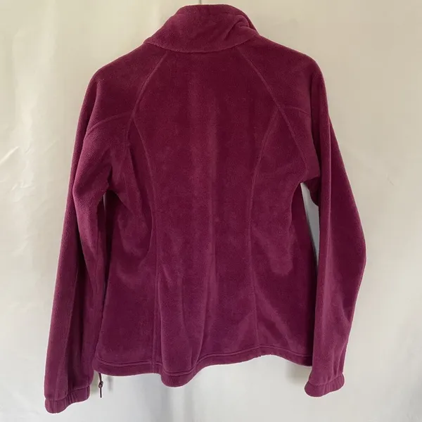 Columbia Womens Fleece Jacket M Full Zip‎ Magenta Warm casual purple pink - Image 8
