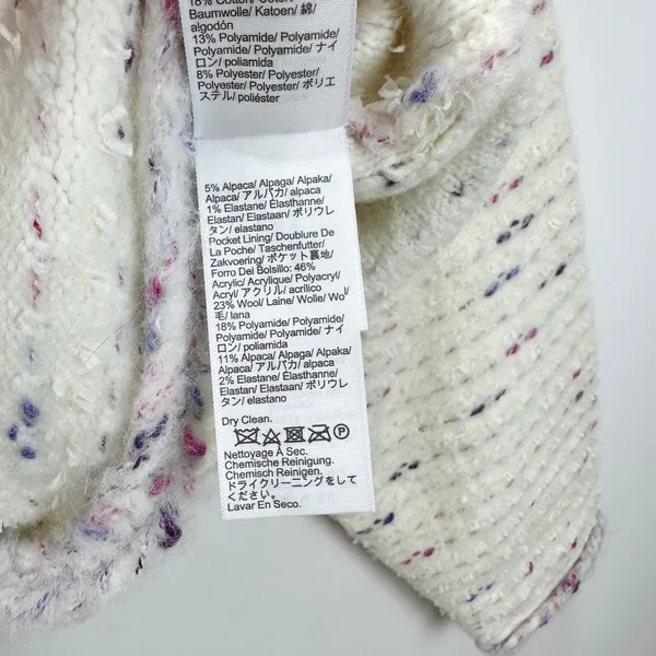 J.Crew Cropped Lady Jacket Marled Yarn Heather Ivory Wool Blend Preppy M NWT - Image 13