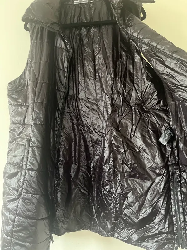Chicos Lightweight Puffer Vest Jacket Black Quilted 16 Utility Zip Up Casual - Image 5