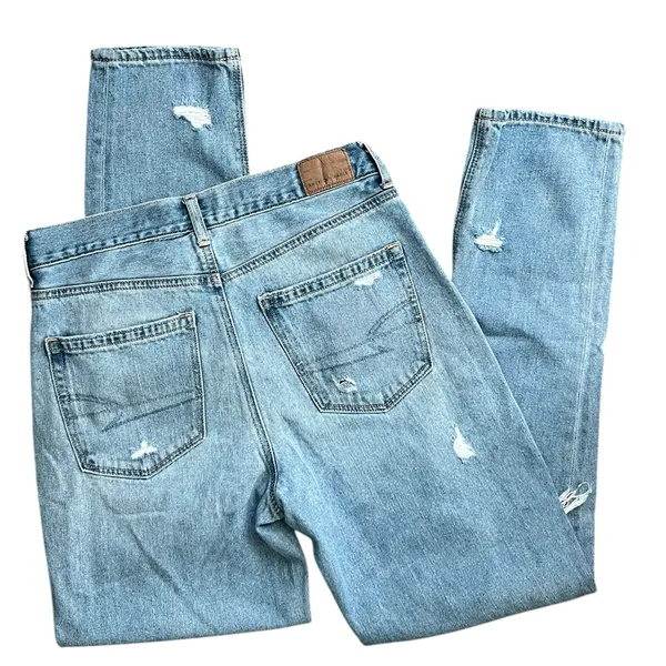 American Eagle Outfitters Light Blue Mom Jeans 4 Long - Image 9