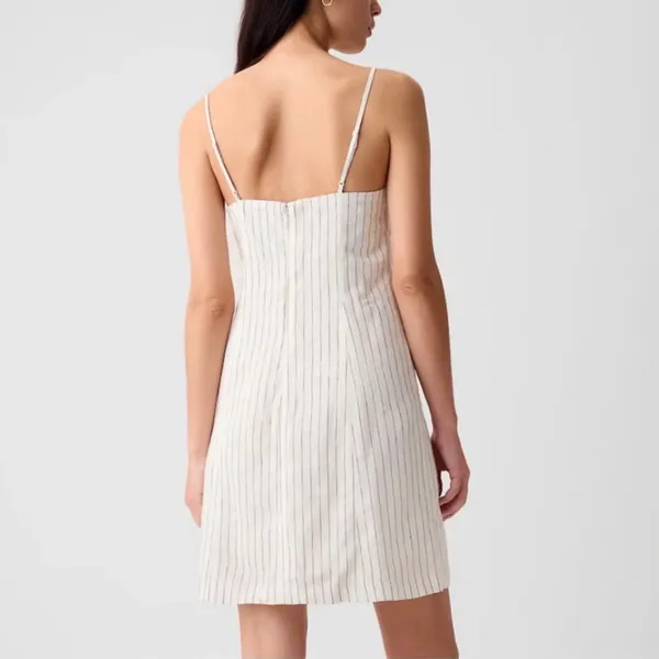 Gap Linen Blend Striped Mini Dress - Image 2
