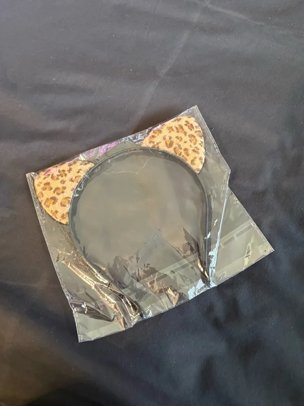 Leopard Print Cat Ear Headband - Image 2