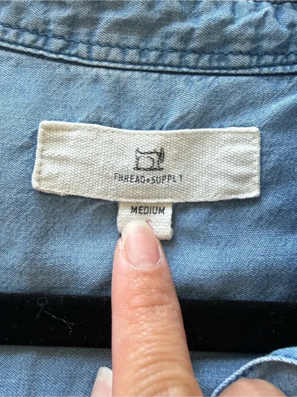 Thread & Supply Light Blue Denim Tunic - Image 4