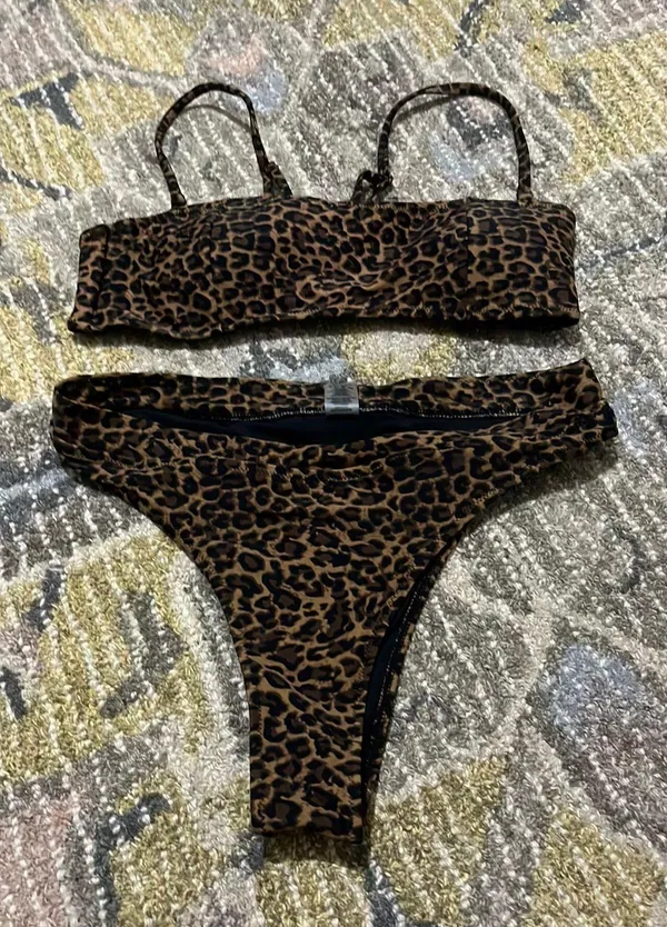 Kendall & Kylie Cheetah Print Bikini Set - Image 4