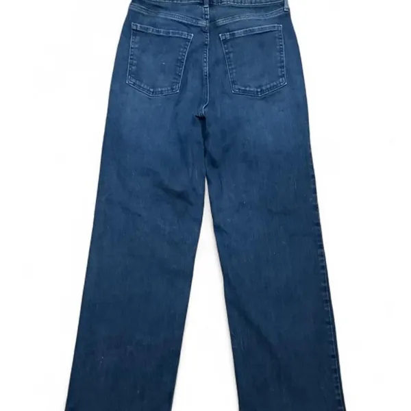 Old Navy WOW Wide Leg Jeans Womens 8 High Rise Blue Denim 28x30.5 Stretch - Image 5