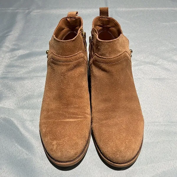 Franco Sarto Brown Kelton Ankle Leather Boots D19‎ - Image 4