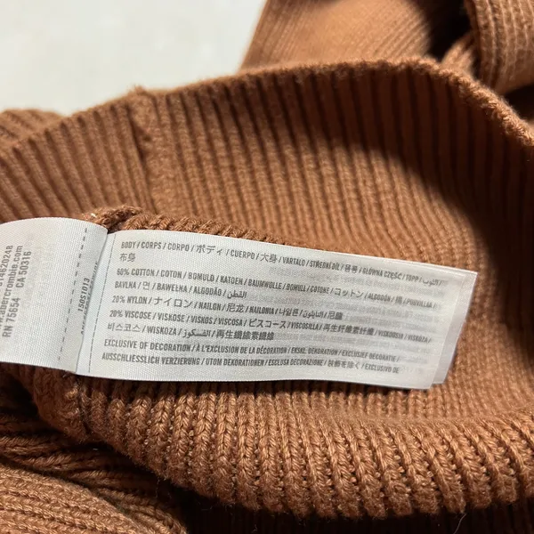 Abercrombie & Fitch Double Zipper Cardigan Size S Minimalist Preppy Casual - Image 6