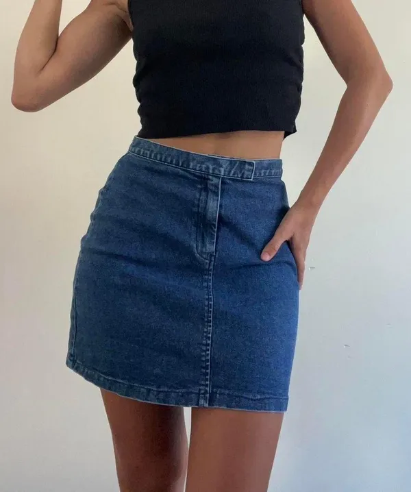 The Limited Denim Mini Skirt 90s Size 4 - Image 7