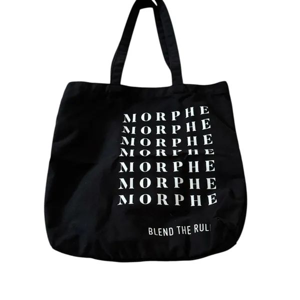 New Morphe‎ Black Canvas Tote - Image 5