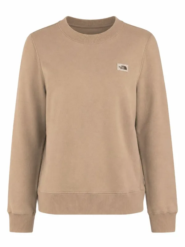 The North Face Tan Fleece Crewneck Pullover Women’s M - Image 2