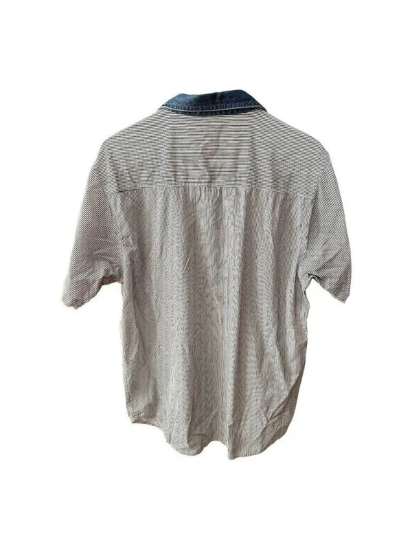 Vintage Quizz Again & Co. Flag Patriotic Cotton Embroidered Shirt Holiday USA - Image 3