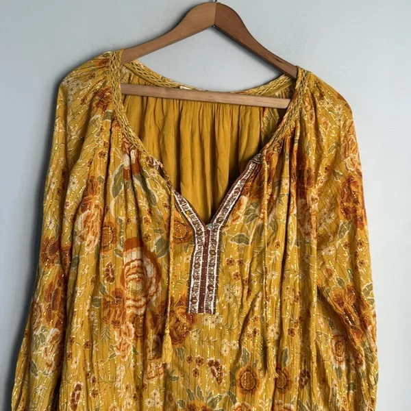 Spell Mystic Tunic Dress Sunflower Large - Image 6