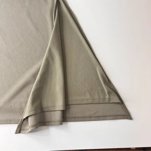 AFRM Asymmetrical Midi‎ Tan Side Slit Skirt - Image 5