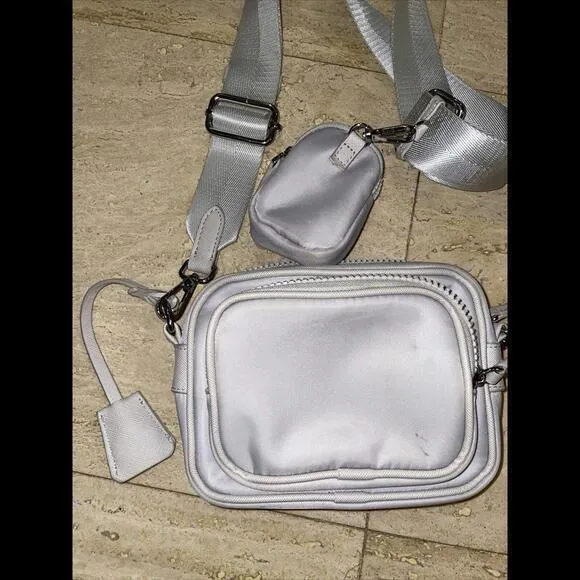 Sol And Selene Beige Crossbody Shoulder Utility Bag W small Pouch‎ - Image 7