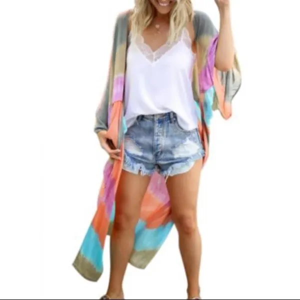 Boho Colorfully Summer Kimono (Restock!!) Multiple - Image 3