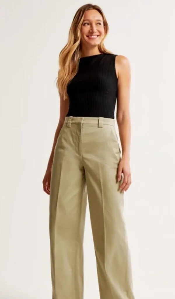 Abercrombie Wide Leg Trouser Pant - Image 7