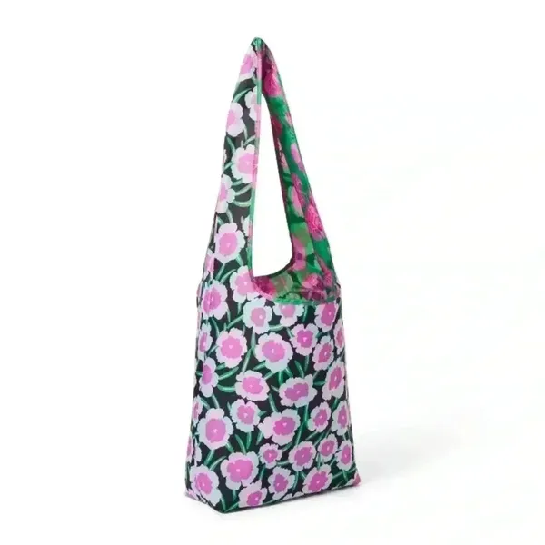 NWT DVF Diane von Furstenberg x Target Poppy Geranium Reversible Reusable Bag - Image 2