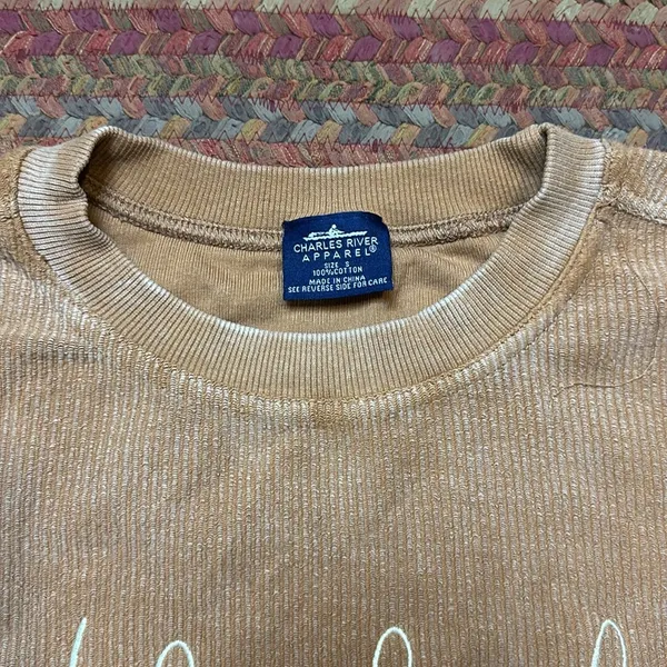 Charles River Apparel THANKFUL BROWN RIBBED PULLOVER SWEATSHIRT - Image 2
