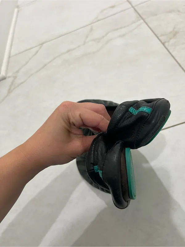 Tieks Black Nappa Leather Ballet Flats Size 10 US $210 - Image 4