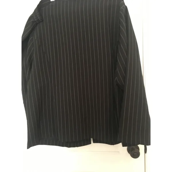 Studio 1940 Women's Pinstripe 2 Piece Blazer Jacket & Skirt Set Size 26W - Image 5