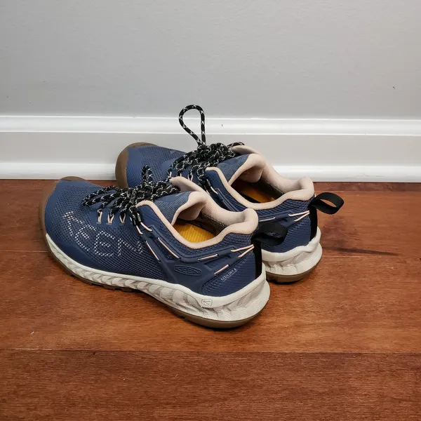 KEEN NXIS EVO Waterproof Hiking Shoes Women's 7.5 Blue Trail Sneakers - Image 3