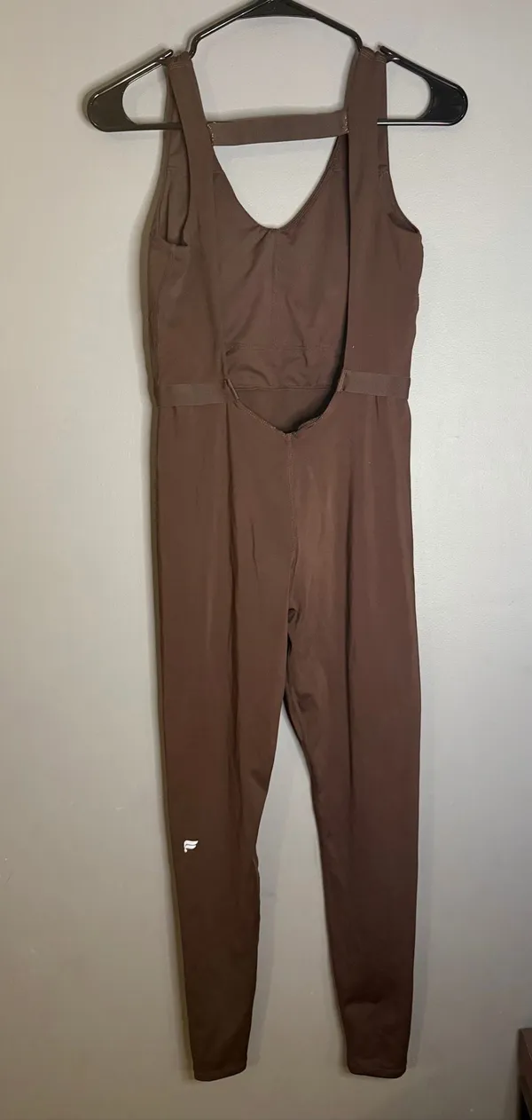 Fabletics Brown Motion 365 Jumpsuit Size Small - Image 3