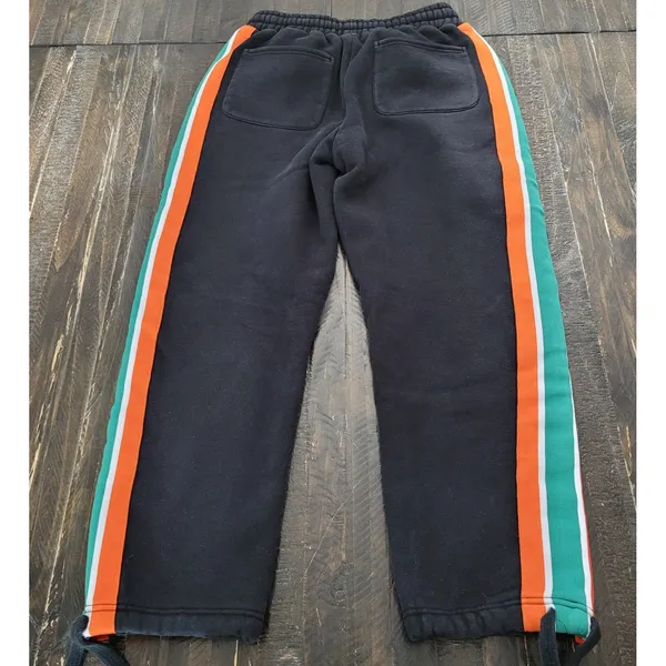 7-Eleven Women’s XS Jogger Sweatpants Black Side Accent Stripe Lounge Pants - Image 2