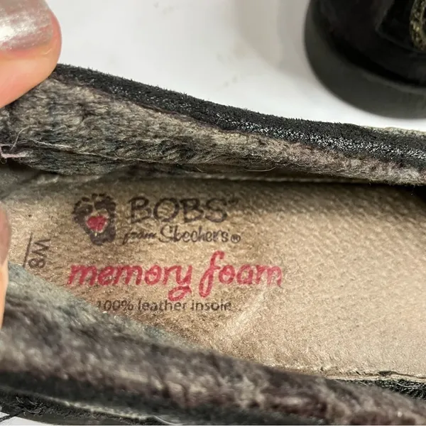 Bobs faux fur‎ lined flats leather lining size 8 - Image 5