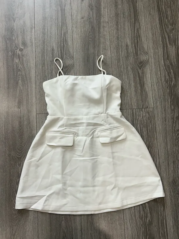 Showpo New Katia Mini Dress Strappy Corset A Line Dress In White Size Small (6) - Image 9