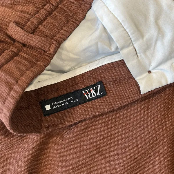 Zara Chocolate Brown Trouser Pant Size‎ Medium - Image 6
