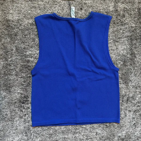 NWT Love Tree Seamless Tank Women's Medium Blue - Image 6