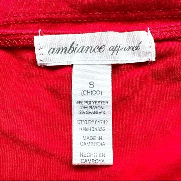 🔃Ambiance Apparel Red Halter Crop Top - Image 5