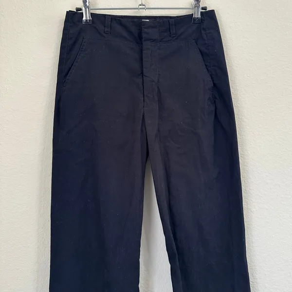 Marithe Francois Trouser Pants‎ Women Size 4 Cotton Black Minimalist Workwear - Image 3