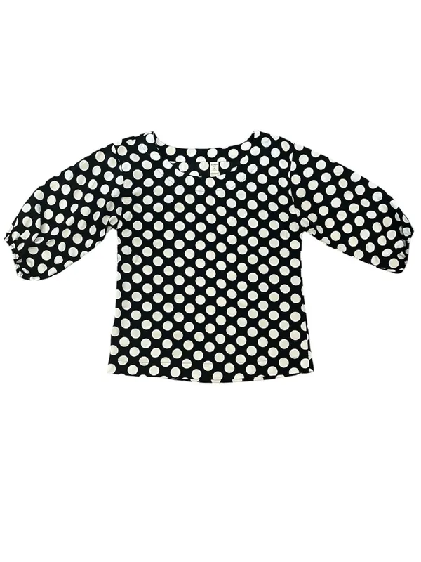 Old Navy | Polka Dot 3/4 Sleeve Blouse sz S - Image 4