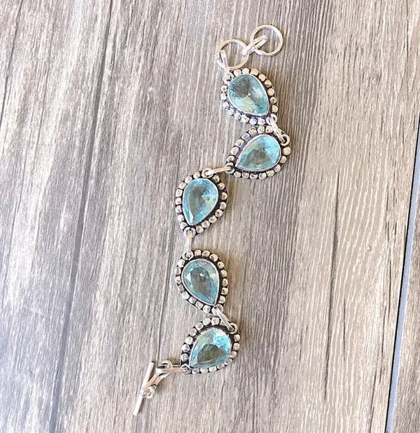 Ice Blue Quartz Bracelet - Image 7