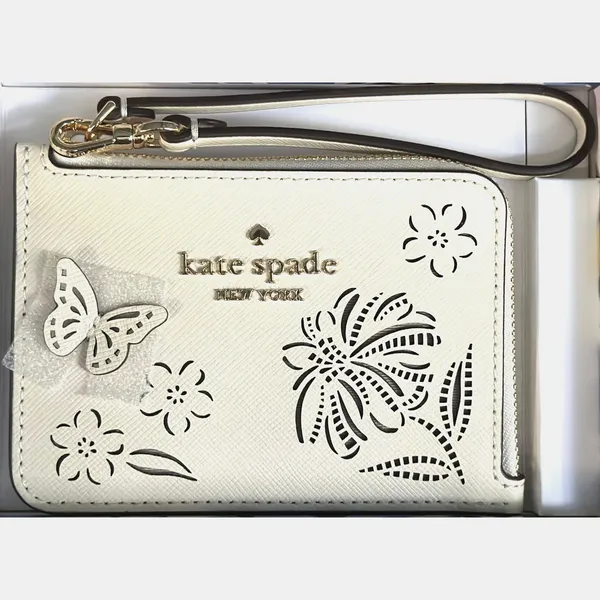 Kate Spade Madison Perforated Small Wristlet Merinque - Image 3