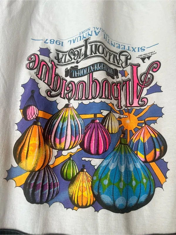 Vintage 80s Albuquerque Balloon Festival t-shirt Large - Image 2