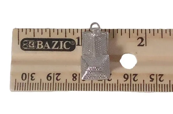 Vintage 3D Sterling Bracelet Charm Or Pendant Bungalow House State Find - Image 8